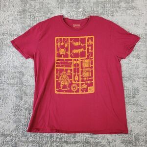 Dungeons & Dragons Shirt Adult 2XL XXL Red Role Playing Table Games Adventure